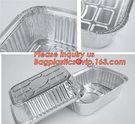 Aluminum Pans With Covers Disposable Food Containers Great For Baking, Cooking, Heating, Storing, Prepping Food