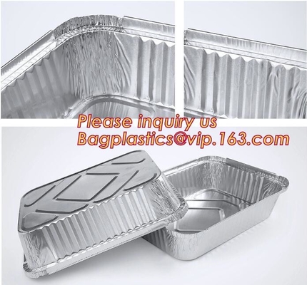 Aluminum Pans With Covers Disposable Food Containers Great For Baking, Cooking, Heating, Storing, Prepping Food