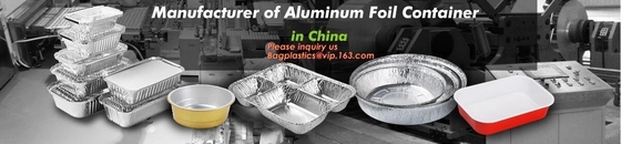 Rectangle Shaped Disposable Aluminum Foil Pan Take-Out Food Containers With Aluminum Lids/Without Lid