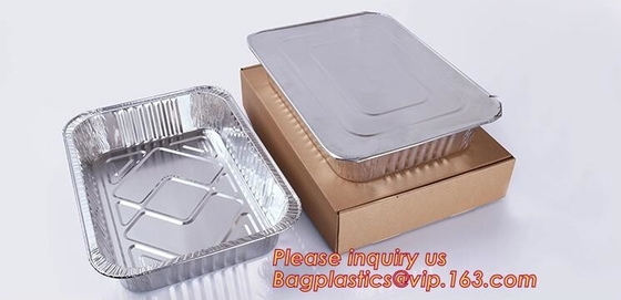 Reheating, Baking, Roasting, Meal Prep, To-Go Containers Aluminum Pan Disposable Heavy Duty Rectangular Tin Foil Pans