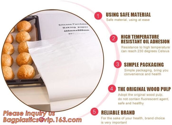 Silicone Parchment Paper Precut Parchment Paper Sheets For Baking Paper For Baking, Cooking, Grilling, Air Fryer And Ste