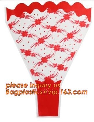 Biodegradable Flower Sleeve For Flower Packaging,Cellophane Bag Flower Mesh,Flower Sleeve Bag,Handing Plastic Bags/Plast