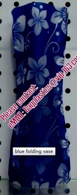 Vinyl Plastic Standup Flower Vase,PVC Plastic Flower Vase With Wonderful Design,Waterproof Foldable Plastic