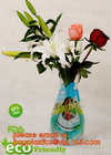 Vinyl Plastic Standup Flower Vase,PVC Plastic Flower Vase With Wonderful Design,Waterproof Foldable Plastic