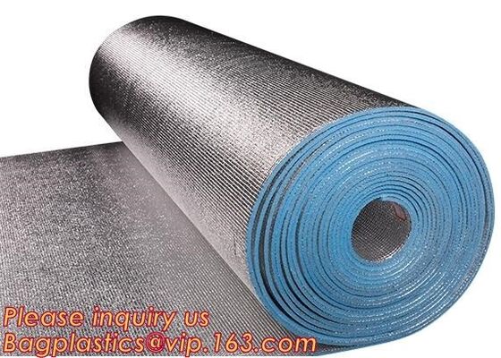 Aluminum foil coated with TapeMm EPE foam for thermal insulation,Thermal break foil covered foam insulation board,bagease