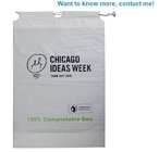 biodegradable compostable eco friendly orn starch dry cleaning laundry bag, biodegradable plastic drawstring laundry bag