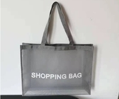 With Your Own Logo Promotional Customized Large Capacity Foldable Nylon Mesh Market Shopping Bag For Carry Grocery Pac