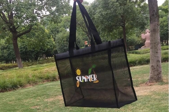 Grocery Mesh Tote, Summer Beach Bag Beach Bags Shopping Bags Toys Storage Bags Grocery Bags Picnics Bags Gym Bags