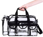 Shoulder Bag Makeup Organizer Toiletry Bag 7 External Pockets,Travel Makeup Cosmetic Bag,Multifunctional Large capacity