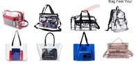 Transparent PVC Handle bag Shopping Bag, Promo PVC Plastic Shopping Handle Bag, beach tote bag pvc handle bags, purse