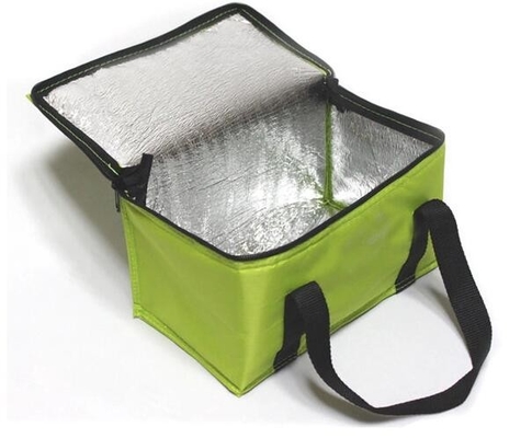 Frozen Food Insulated Cooler Bag Food Delivery, Sturdy Zipper, Foldable, Washable, Heavy Duty, Stands Upright, Completel