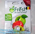 Amazon Best seller Juice Fresh Food Packaging FDA 80ml Stand Up Spout Pouch With Double k Reusable Plastic Bag