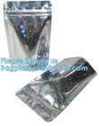 Holographic Pouch Brightly Custom Printing Logo Laser Three Side Sealed Bag For Lip Eyelash Glue Hairpin