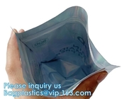 Bagease pack Recloseable Transparent Front Holographic Stand Up Pouch / Plastic Cosmetic Bag / Nail Polish Packaging
