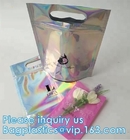 Bagease Multiple Use Candy Pack Holographic Clear Front Packaging Zipper Bag Wholesale Retail Heat Seal Bag For Popcorn