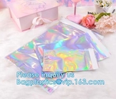 Holographic Mailer Shinny Mylar Mail bags Eyelash Kit Cosmetic Packaging Bag self-adhesive bag laser hologram neon bags