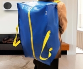Waterproof Large Luggage Garment Bag PP Polypropylene Moving Bag Portable Storage Woven Carry Duffle Bag With Zipper