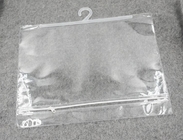 Biodegradable compostable Hanger Hook Handle Bag For Underwear Clothes, Rigid Snap Seal Handle Bikini Bag