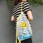 Drawstring Bag With Cord Lock And White Sturdy Mesh Material For Factories, College, Dorm, Storage Sturdy &amp; Breathable