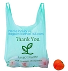 PBAT PLA Cornstarch Grocery Shopping Bag Vest carrier, singlet handle handy killeen bags sacks packaging produce roll