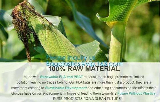 Bio Material Bio Plastic Eco Material Eco Plastic,Scented Compostable Bio Degradable Garbage Bags With Logo Bagplastics