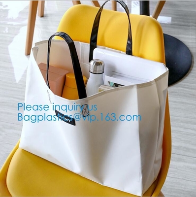 Waterproof PVC Tarpaulin Tote Bag Compact Portable Durable Tarpaulin Cloth Reflector Attached Carry-On Container