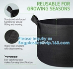 Heavy Duty 300G Thickened Nonwoven Plant Fabric Pots Strap Handles Garden Plant Bags / 6-Packs 5 Gallon Grow Bags/Aerati