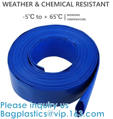 General Purpose Reinforced PVC Lay-Flat Water Discharge Hose,For Use While Back-Washing Filters And Draining Pools