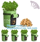 Eco-Friendly PE Potato Growing Bag Garden Planter Bags Reusable Washable Grow Pots Waterproof, Smart Pots for Vegetable