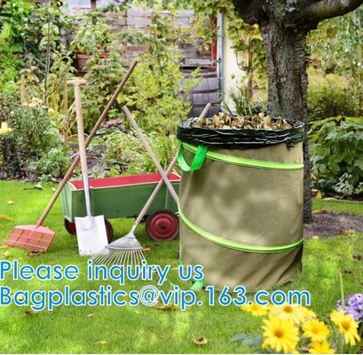 Waste Refuse Rubbish Grass Sack Waterproof Leaf Bag Outdoor Camping Pop Up Bag Collapsible Container Gardening Bag