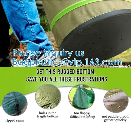 Waste Refuse Rubbish Grass Sack Waterproof Leaf Bag Outdoor Camping Pop Up Bag Collapsible Container Gardening Bag