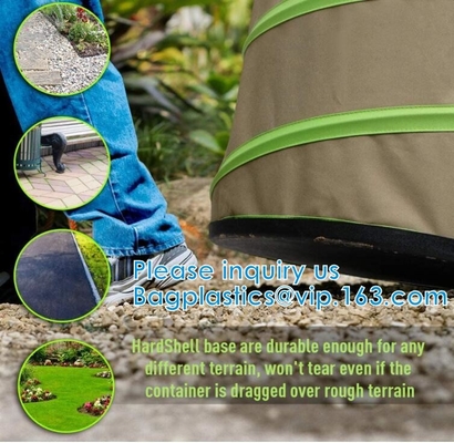 Waste Refuse Rubbish Grass Sack Waterproof Leaf Bag Outdoor Camping Pop Up Bag Collapsible Container Gardening Bag