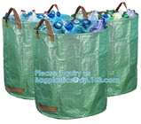 Reuseable Heavy Duty Gardening Bags Lawn Pool Garden Leaf Waste Bag Collapsible Canvas Portable Grass Bin Landscape tote