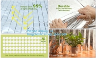 Silver Reflective Mylar Film Garden Greenhouse Covering Foil Sheets Highly Reflective, Effectively Increase Plants Grow
