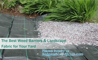 Heavy Duty Weed Barrier Landscape Fabric For Outdoor Gardens, Non Woven Weed Block Fabric Landscaping Fabric Roll