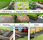 Customized Grade Gardening Fabric Rolls, Weed Control, Eco-Friendly, Flower Bed, Mulch, Pavers, Edging, Garden Stakes