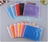 Slider Zipper Biodegradable Bubble Out Pouch Envelopes Protective Wrap Bags For Mail &amp; Storage Bubble Mailers
