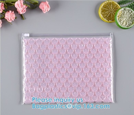 Laser Film Bubble Slider Zipper Bags Pack Express Poly Bubble Mailers Padded Shipping Mailing Bags Custom Logo