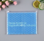 Rainbow Holographic Cosmetic Laser Slider Ziplockk Esd Bubble Bag Bubble Packaging Wrap Cosmetic Pouch Slider Bubble Bag