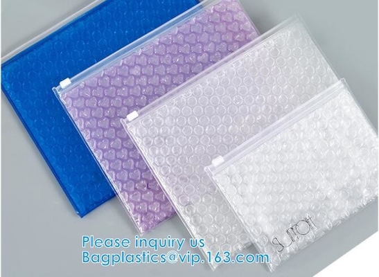 Biodegradable Compost Slider Zip Lock Bubble Bag Eco Ziplockk Padded Bags Mailer Zip Zipper Bubble Bag Padded Bubble Bag