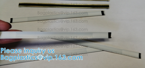 Aluminium Foil Tin Tie Twist Tie Peel And Stick Bag Sealing Coffee Tin Tie Plastic Tin Ties With Adhesive