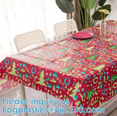 Vinyl Tablecloth PEVA Spillproof Wipeable Oilcloth Tablecloth Rectangle Heavy Duty Extra Large Reusable Tablecloth