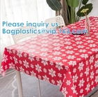 Heavy Duty Vinyl Oilcloth Tablecloth PVC Waterproof Wipeable Spillproof Peva Tablecloth For Spring Outdoor Camping