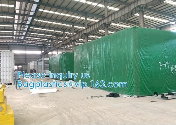 CARGOES COVER CANVAS & SUPPLY Canvas Tarpaulin for Roof, Outdoor, Patio. Rain or Sun (Reversible, Silver and Black)