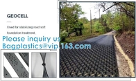 Plastic Hdpe Cellular Textured Gravel Stabilizer Typar Geocell Recycled Plastic Pavers Textured Perforated Driveway