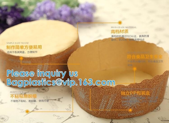 Panettone Disposable Paper Round Cake Molds Paper Molds CAKE CUP Baking Cups Muffins Oilproof Cupcake Liner