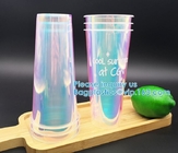 Glitter Water Cup Creative Straw Cup Gift Home Office Double Layer Heat Cold Insulation Eco-Friendly Milk Shake Smoothie
