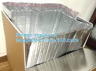 Customized Thermal Bubble Box Liners Gusseted Bottom Insulated Liners For Shipping Temperature Sensitive Products