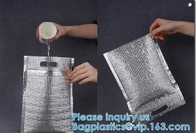 Insulated Easy Zip Lock Resealable Aluminum Sandwich Lunch Bag Reusable Thermal Snack Bento Camping Picnic Grocery Hot