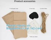 Kraft Paper Side Gusset Bag Open Top Heat Sealing For Snack Cookie Tea Take Out
